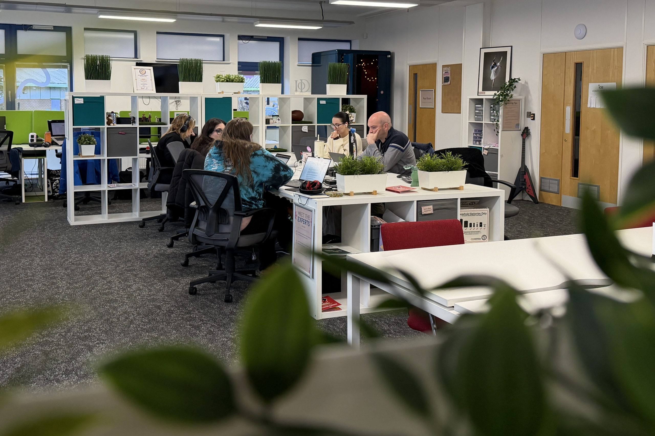 A community of people coworking at Welsh ICE